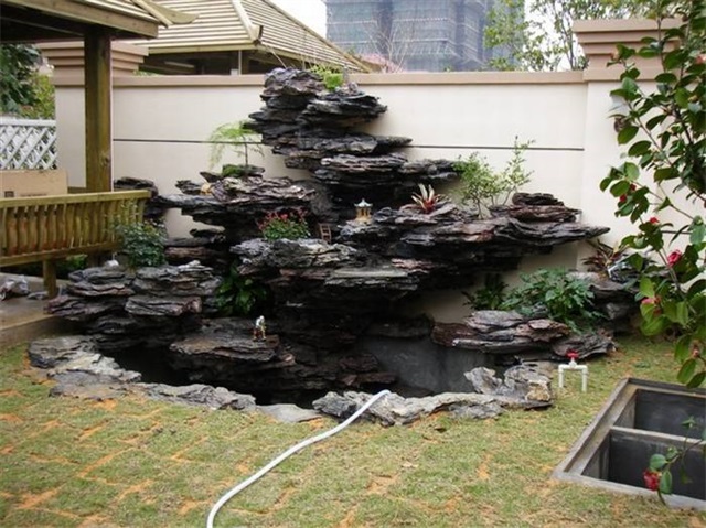 中山庭院鱼池过滤池改造